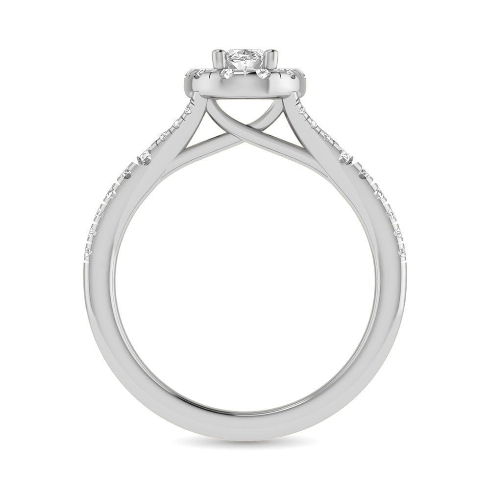 14KT White Gold 1Ct.Tw. Diamond keyani Bridal Ring