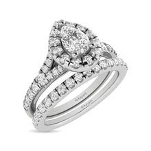 Cargar imagen en el visor de la galería, 14KT White Gold 1Ct.Tw. Diamond keyani Bridal Ring