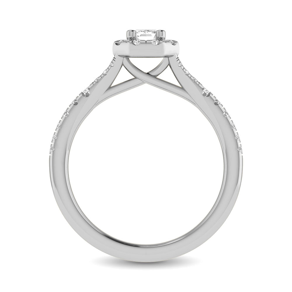 14KT White Gold 1Ct.Tw. Diamond keyani Bridal Ring