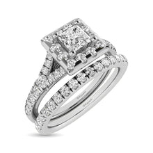 Cargar imagen en el visor de la galería, 14KT White Gold 1Ct.Tw. Diamond keyani Bridal Ring