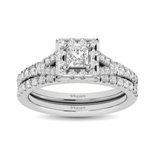 Cargar imagen en el visor de la galería, 14KT White Gold 1Ct.Tw. Diamond keyani Bridal Ring