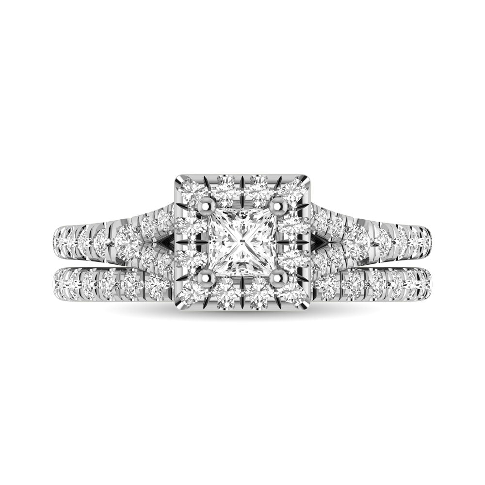 14KT White Gold 1Ct.Tw. Diamond keyani Bridal Ring