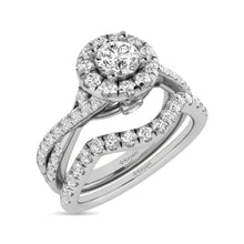 Cargar imagen en el visor de la galería, 14KT White Gold 1Ct.Tw. Diamond keyani Bridal Ring