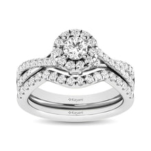 Cargar imagen en el visor de la galería, 14KT White Gold 1Ct.Tw. Diamond keyani Bridal Ring