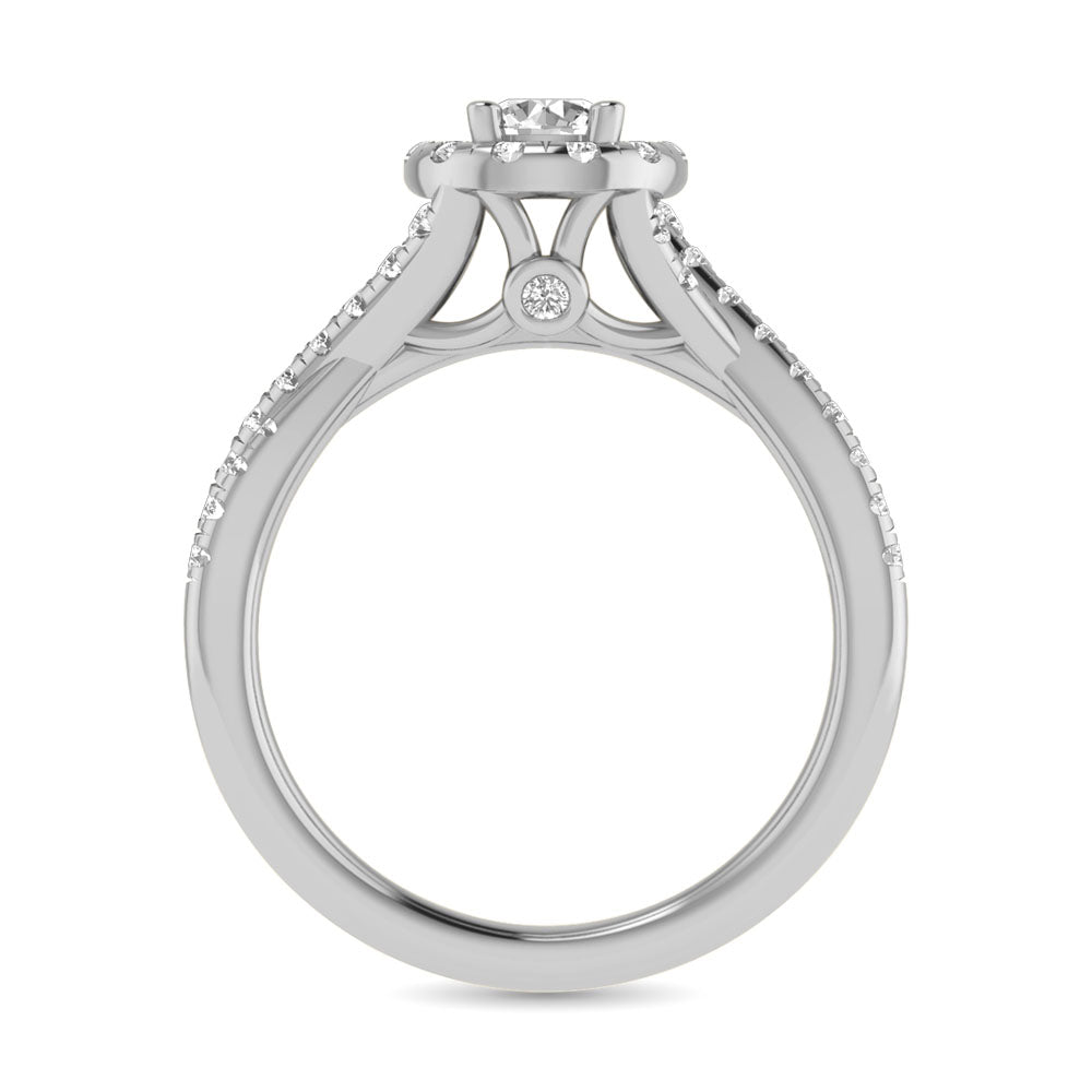 14KT White Gold 1Ct.Tw. Diamond keyani Bridal Ring