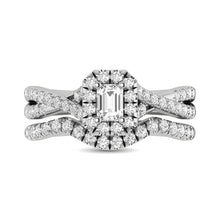 Cargar imagen en el visor de la galería, 14KT White Gold 1Ct.Tw. Diamond keyani Bridal Ring