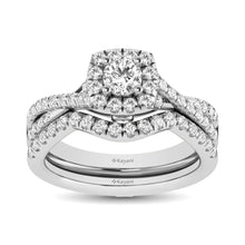 Cargar imagen en el visor de la galería, 14KT White Gold 1Ct.Tw. Diamond keyani Bridal Ring