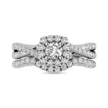 Cargar imagen en el visor de la galería, 14KT White Gold 1Ct.Tw. Diamond keyani Bridal Ring