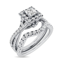 Cargar imagen en el visor de la galería, 14KT White Gold 1Ct.Tw. Diamond keyani Bridal Ring