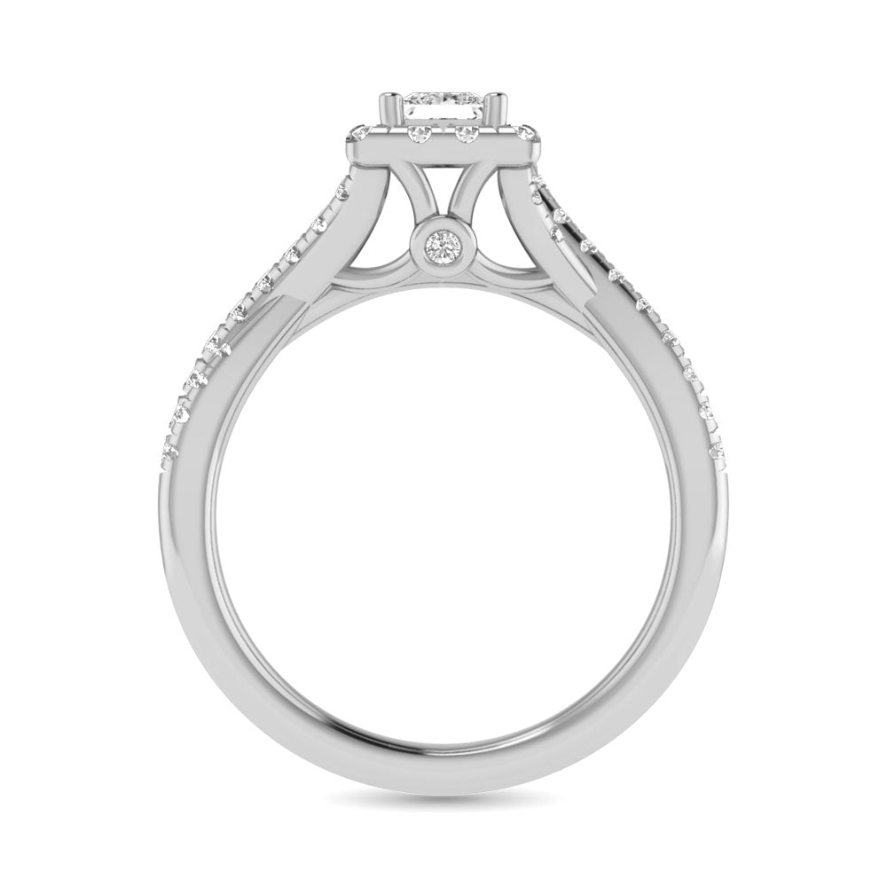 14KT White Gold 1Ct.Tw. Diamond keyani Bridal Ring