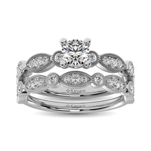 Cargar imagen en el visor de la galería, Diamond 1 Ct.Tw. Bridal Ring in 14K White Gold