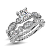 Cargar imagen en el visor de la galería, Diamond 1 Ct.Tw. Bridal Ring in 14K White Gold