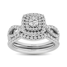 Cargar imagen en el visor de la galería, 14KT White Gold 1Ct.Tw. Diamond keyani Bridal Ring