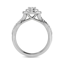 Cargar imagen en el visor de la galería, 14KT White Gold 1Ct.Tw. Diamond keyani Bridal Ring