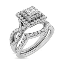 Cargar imagen en el visor de la galería, 14K White Gold 1 Ct.Tw. Diamond Engagement Rings