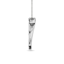 Cargar imagen en el visor de la galería, Diamond Moon and Star  Pendant 1/20 ct tw in Sterling Silver