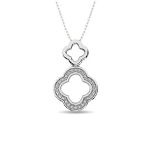 Cargar imagen en el visor de la galería, Diamond Fashion Pendant 1/20 ct tw in Sterling Silver