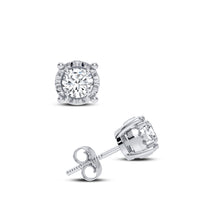 Load image into Gallery viewer, 10K 0.10ct Diamond Earring