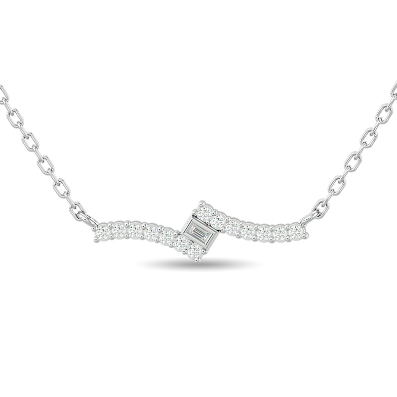 Diamond 1/8 Ct.Tw. Fashion Pendant in 10K White Gold