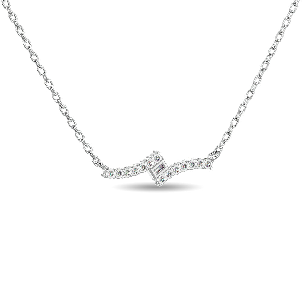 Diamond 1/8 Ct.Tw. Fashion Pendant in 10K White Gold