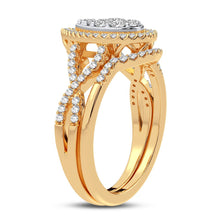 Load image into Gallery viewer, 10K 0.75CT DIAMOND BRIDAL RING