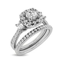 Cargar imagen en el visor de la galería, 14KT White Gold 1Ct.Tw. Diamond keyani Bridal Ring