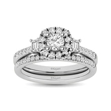 Cargar imagen en el visor de la galería, 14KT White Gold 1Ct.Tw. Diamond keyani Bridal Ring