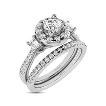 Load image into Gallery viewer, 14KT White Gold 1Ct.Tw. Diamond keyani Bridal Ring