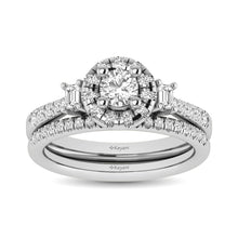 Load image into Gallery viewer, 14KT White Gold 1Ct.Tw. Diamond keyani Bridal Ring