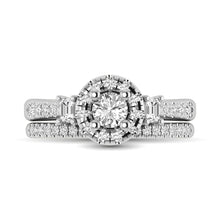 Load image into Gallery viewer, 14KT White Gold 1Ct.Tw. Diamond keyani Bridal Ring