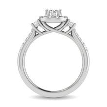 Cargar imagen en el visor de la galería, 14KT White Gold 1Ct.Tw. Diamond keyani Bridal Ring