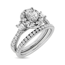 Cargar imagen en el visor de la galería, 14KT White Gold 1Ct.Tw. Diamond keyani Bridal Ring