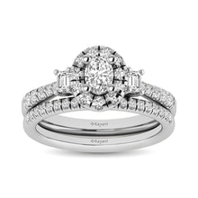 Cargar imagen en el visor de la galería, 14KT White Gold 1Ct.Tw. Diamond keyani Bridal Ring