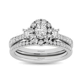 14KT White Gold 1Ct.Tw. Diamond keyani Bridal Ring