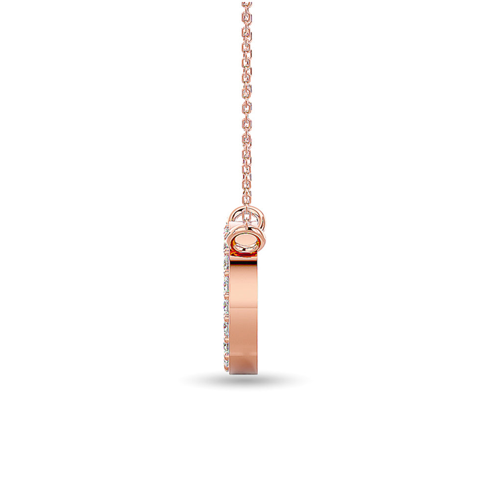 Diamond 1/20 ct tw Fashion Pendant in 10K Rose Gold