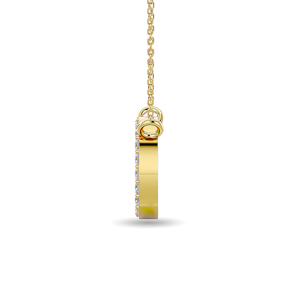 Diamond 1/20 ct tw Fashion Pendant in 10K Yellow Gold