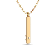 Cargar imagen en el visor de la galería, Diamond Bar Pendant 1/50 ct tw in 10K Yellow Gold