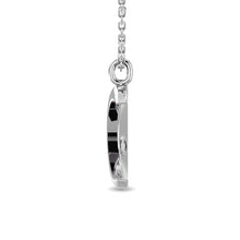 Load image into Gallery viewer, Diamond 1/20 ct tw Moon Pendant in Sterling Silver