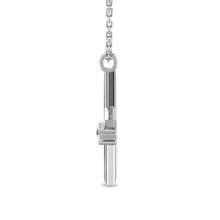 Load image into Gallery viewer, Diamond 1/20 ct tw Star Pendant in Sterling Silver