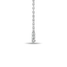 Cargar imagen en el visor de la galería, Diamond Round Cut Fashion Necklace 1/10 ct tw in 10K White Gold