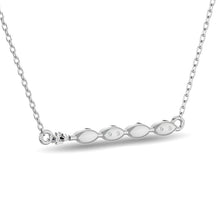 Load image into Gallery viewer, Diamond Round Cut Fashion Necklace 1/10 ct tw in 10K White Gold