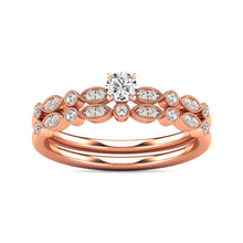 Cargar imagen en el visor de la galería, Diamond 1/3 ct tw Bridal Ring in 10K Rose Gold