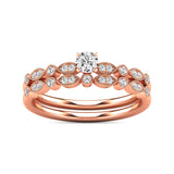 Diamond 1/3 ct tw Bridal Ring in 10K Rose Gold