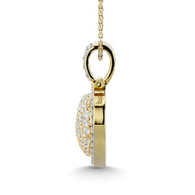 Cargar imagen en el visor de la galería, Diamond 1 ct tw Heart Pendant in 10K Yellow Gold With White Gold Touch