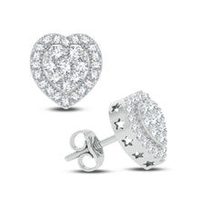 Cargar imagen en el visor de la galería, 10K 0.75CT DIAMOND EARRING