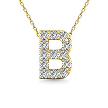 Cargar imagen en el visor de la galería, Diamond 1/8 Ct.Tw. Letter B Pendant in 14K Yellow Gold&quot;