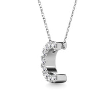 Load image into Gallery viewer, Diamond 1/10 Ct.Tw. Letter C Pendant in 14K White Gold&quot;