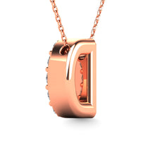 Cargar imagen en el visor de la galería, Diamond 1/8 Ct.Tw. Letter D Pendant in 14K Rose Gold&quot;