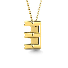 Load image into Gallery viewer, Diamond 1/10 Ct.Tw. Letter E Pendant in 14K Yellow Gold&quot;