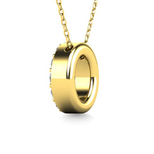 Load image into Gallery viewer, Diamond 1/8 Ct.Tw. Letter O Pendant in 14K Yellow Gold&quot;